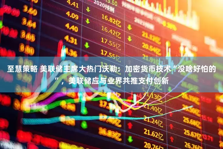 至慧策略 美联储主席大热门沃勒：加密货币技术“没啥好怕的”，美联储应与业界共推支付创新